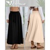 Velvelhall 3 Pack Women's Maxi Long Skirts, Ankle Length a