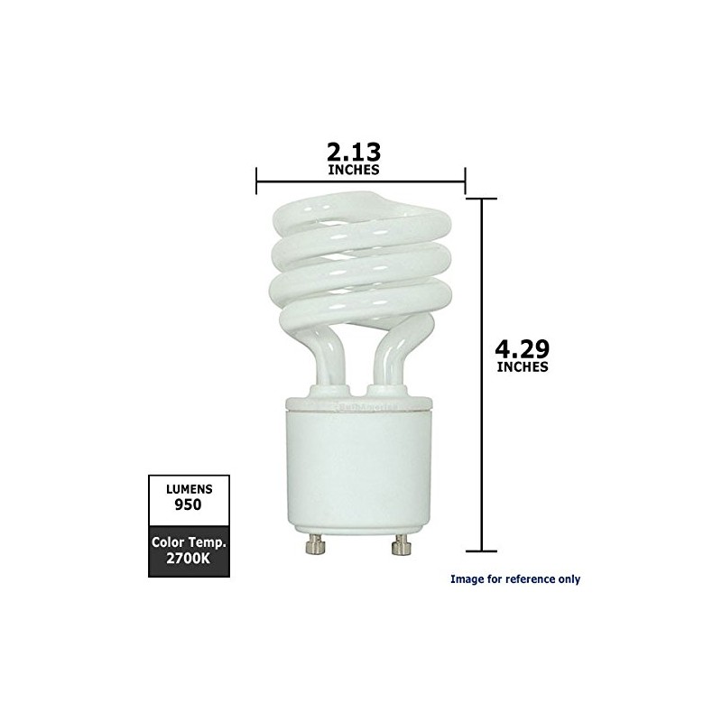 Satco S8204 15 Watt (60 Watt) 950 Lumens Mini Spiral