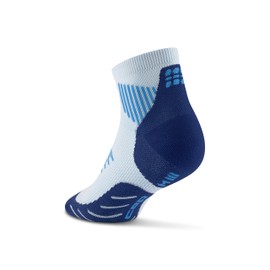 CEP Core Run Low Cut Socks 5.0, Ice/Blue, Unisex, LG