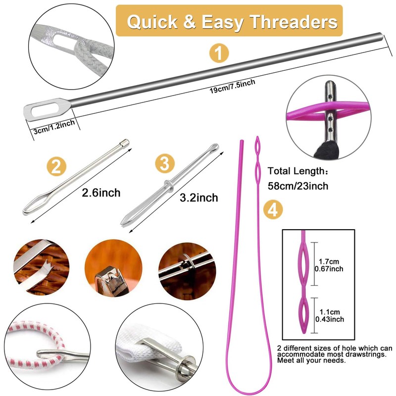 8 Pieces 66 Inches XL Lengthened Drawstring Cords Replacement Drawstrings