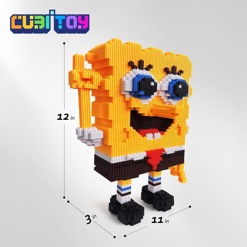 Cubi Cartoon Series Bob (2156 PCS) and Patrick (1860 PCS)