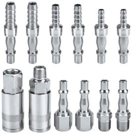 1/4" BSP Air Line Hose Compressor Fitting Couplings Connector Male Female and Male Fittings for 6, 8 & 10mm Hose