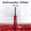 Helen Von Kosmetisch Delineador Glitter Liquido Larga Duracion Brocha Kit