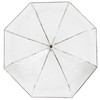 Isotoner Ladies Heavy Duty Transparent Manual Open/Close Umbrella PVC Black