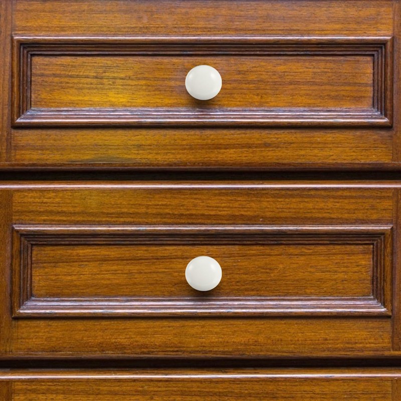 VICASKY 8pcs Wooden Drawer Knobs with Screws Cabinet Door Knob