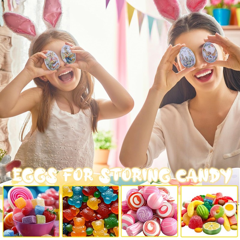 SHOWHEEL Easter Egg for Filling, Colourful Filling Eggs for Easter,