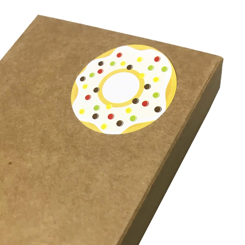 Donut Stickers Sheets Set, 1.5" - 20 Sheets, 200 Stickers