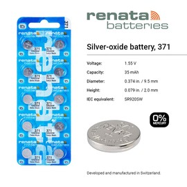 #371 Renata Watch Batteries 2Pcs