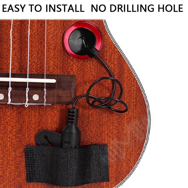 Guitar Pickup, Piezo Contact Microphone Pickup Mini Piezo Pickup for