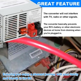 WF-9855 55 Amp Deck Mount Power Converter Replacement for RV Trailer Camper 9800 Series,Deck Mount Three-Stage Power Converter Charger