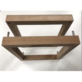 2-Part Foundry Wood Flask Mold for Sand Casting, 8" x 8" x 2", Jewelry or Craft Making Tool