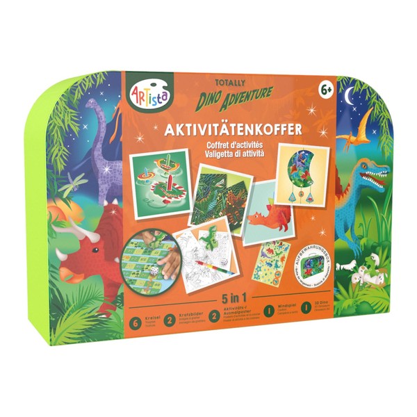 ARTISTA 9302106 5-in-1 Dinosaur Activity Kit for Children Creative Set
