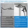 Hibbent All Metal CUPC Certified 10'' Rain Shower Head, Dual