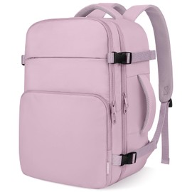 ZOMFELT Travel Backpack for Women, Carry On Backpack, TSA 15.6inch Laptop Backpack Flight Approved, Personal Item Travel Bag Nurse Bag Casual Daypack for School Weekender Business, Dark Purple