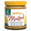 Eden Organic Yellow Mustard, 9 oz Glass Jar, Stone Ground,