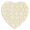 Wooden Heart Puzzle to Paint and Design Yourself - 34