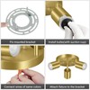 3 Light Track Lighting Fixtures Ceiling, Gold Round Directional Ceiling