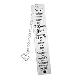 Husband Gift I Love You Gift Bookmark Gift for Husband Birthday Valentine's Day Gifts for Him Wedding Anniversary Present for Husband