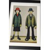 Greetingles Lowry-Style 12"/31cm Square Framed Print. Beautiful Black Ash Frame