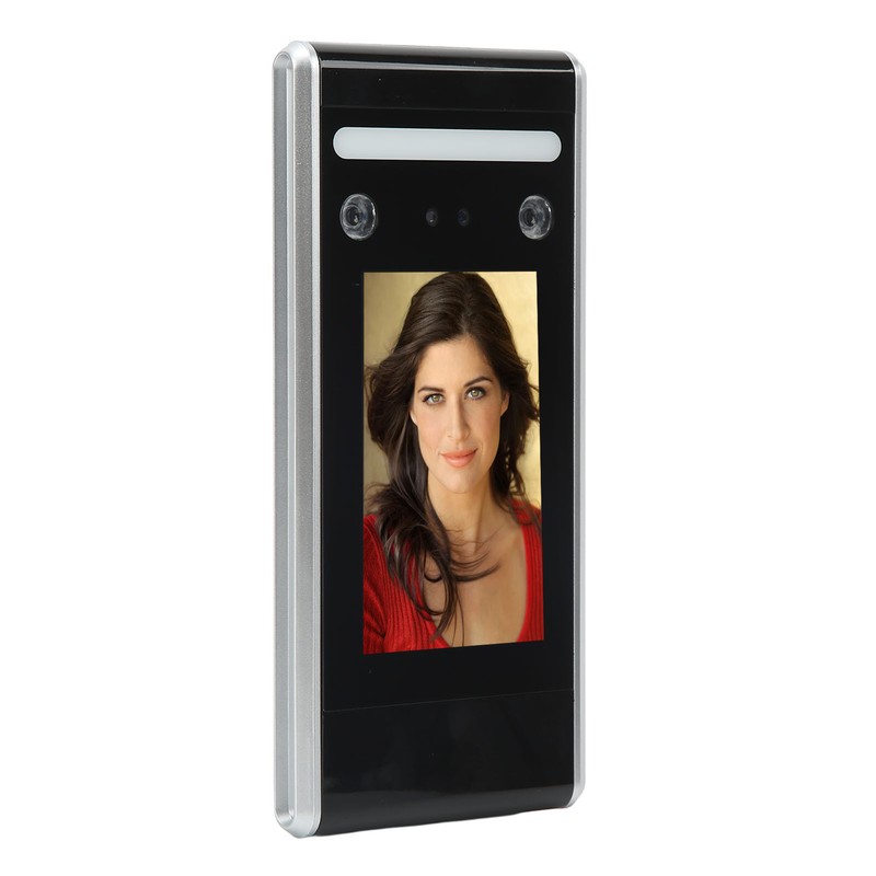 Time Clock Face Recognition Password Attendance Machine 4.3in Touchscreen Infrared