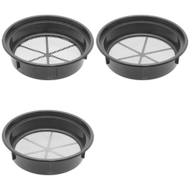 FindingKing Set of 3 Gold Classifier Black Pans 1/4", 1/12", 1/30" Holes