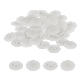 uxcell 40PCS Screw Cap Covers, 17mm Waterproof Plastic Screw Decorative Caps for Phillips Cam Lock Nuts Self-Tapping Screws, Light Gray