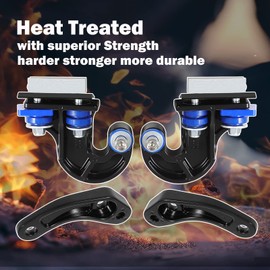 for Peterbilt Lower Hood Pivot Kit & Hinge Bolt & Bushing Bracket Kit for 377 378 379 - Replac:13-04708R 13-04708L 13-04154 13-04164