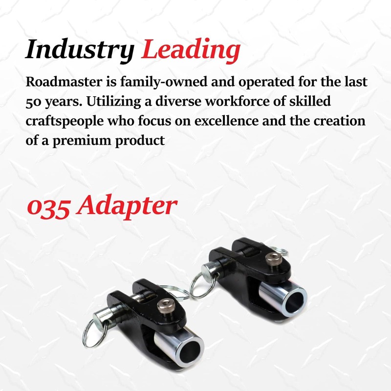 Roadmaster 035 Pair of Steel Off Road Bumper Adapters fits