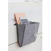 Kikkerland Tasca Da Letto Tote Bag, Fabric, Gray, 22x 28.2X
