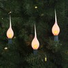 Abeja Flicker Flame Light Bulb, Silicone Dipped Candle Light Bulb,