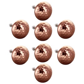 G Decor Copper Hammered Door Knobs, Vintage, Shabby Chic, Interior Furniture, Cabinet Cupboard Drawers Pulls Handles (8-Pack)