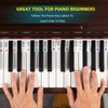 ZHRUNS Removable Piano Key Stickers, 61 Key Full Size Silicone