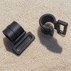 Tent Clips 20-Pack - 22mm Black Plastic C Clamps for