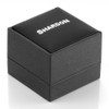 SHARDON Men's 8mm Beveled Edge Titanium Wedding Ring with Real