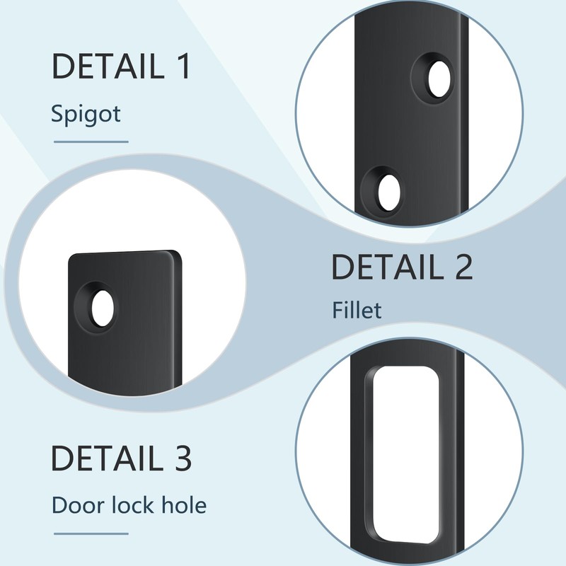 4 Pcs 6 Inch Door Strike Plate Security Latch Strike