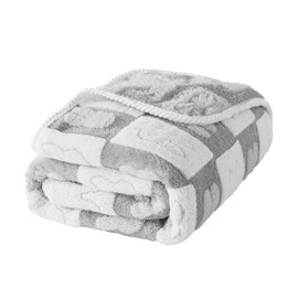 DJDEA Microfibre Baby Blanket 75 cm x 100 cm - Fluffy Warm Cuddly Blanket Baby Soft Blanket Baby Grey Blanket for Children Girls Boys, Belonging Cot Pram Gift for Baby