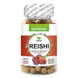 Reishi Ganoderma 100 cápsulas, Adaptogeno calidad Premium