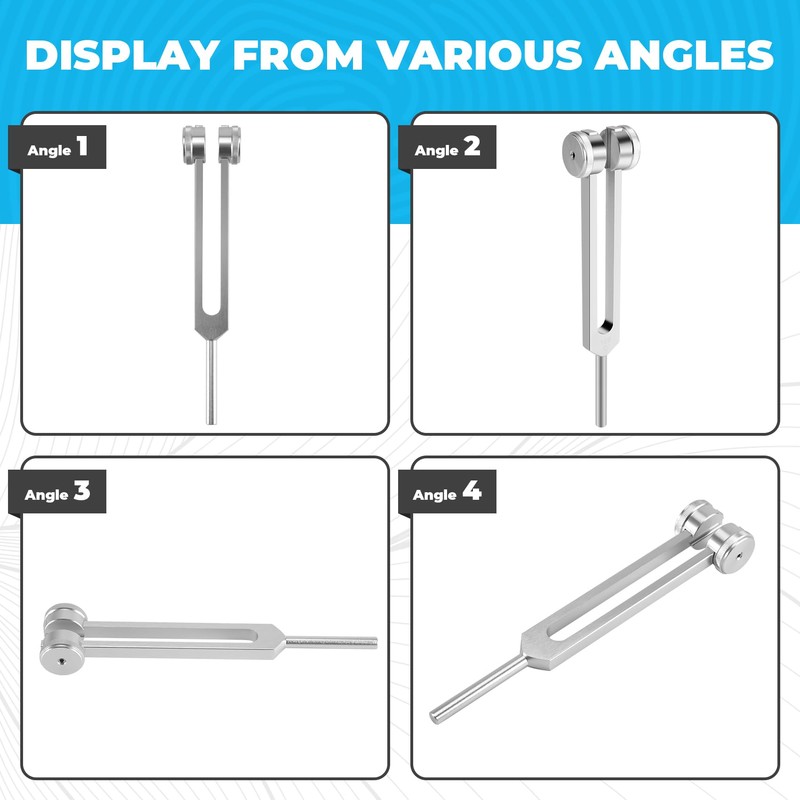 Aswalling 128 Hz Tuning Fork Weighted Bio-Acoustic Tuning Fork for