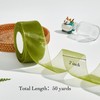 Sage Green Organza Ribbon 2 Inch, Ysibbon Sage Green Sheer