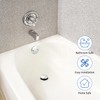 Chrome Bathtub Drain Tip-Toe Tub Trim Set with Two-Hole Overflow