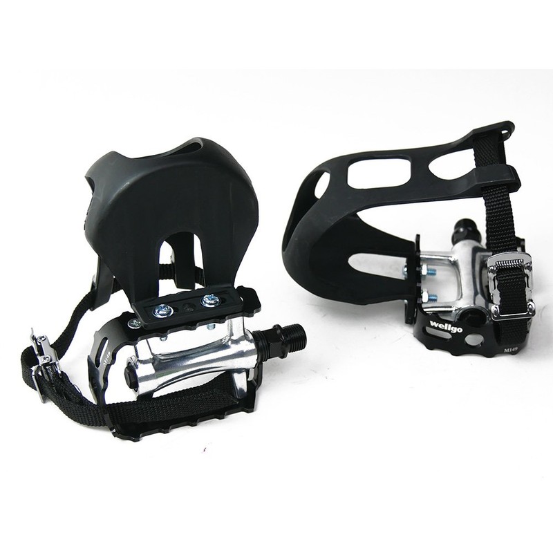 Bicycle Pedals with Pedal Hooks, Easy Running with Closed Ball