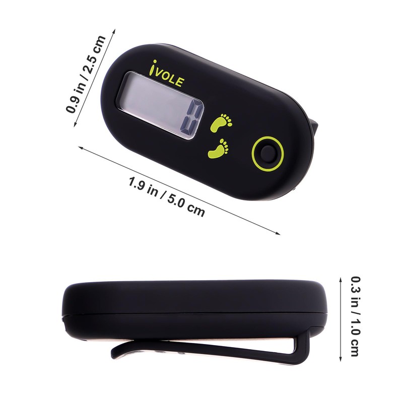 Gadpiparty Pedometer, Mini Pedometer, Neck Mount, Digital Pedometer, Exercise Counter,