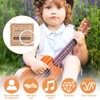 2 Sets Nylon Ukulele Strings with 4 Felt Picks White