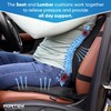 FORTEM Car Seat Cushion and Back Support Pillow, Memory Foam
