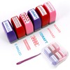 Self Inking Stampp Set 6 Pack - Red & Blue