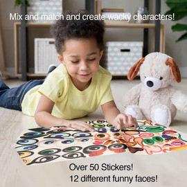 Paper Craft Funny Face Sticker Activity Book