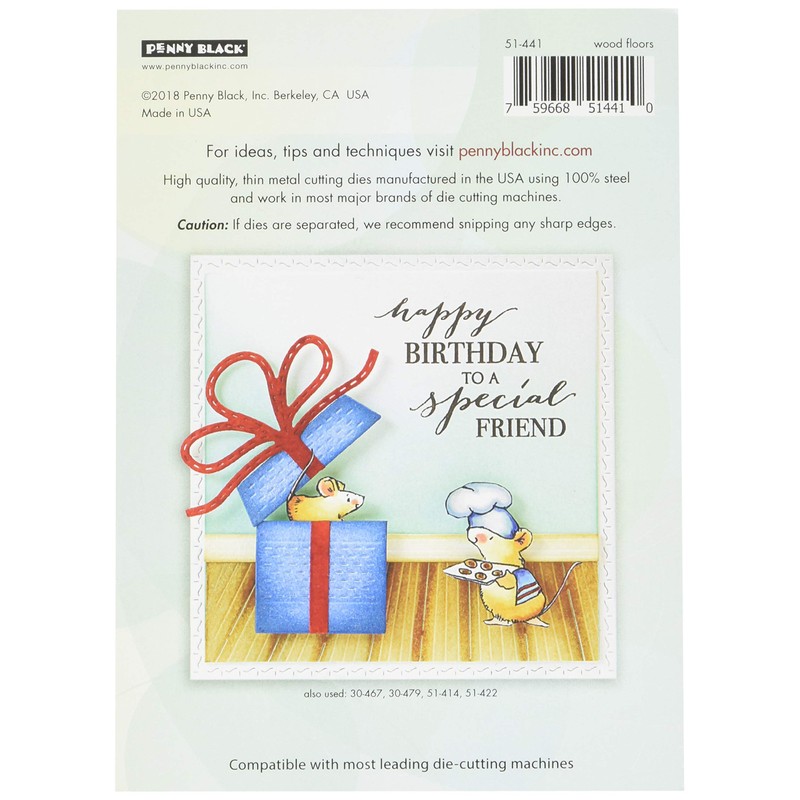 Penny Black Creative Dies-Wood Floors