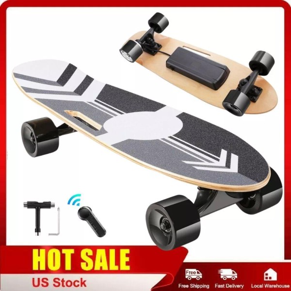 BoylyMia 350W Electric Skateboard with Remote 12.4mph BMS Electric Complete