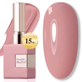 Double Rhythm 0.5Oz Gel Polish Pure Sheer Same Color Same Bottle Soak Off 15ML Gel Polish Manicure Salon Nail Art DIY at Home for Women (Soft Pink-A1088)