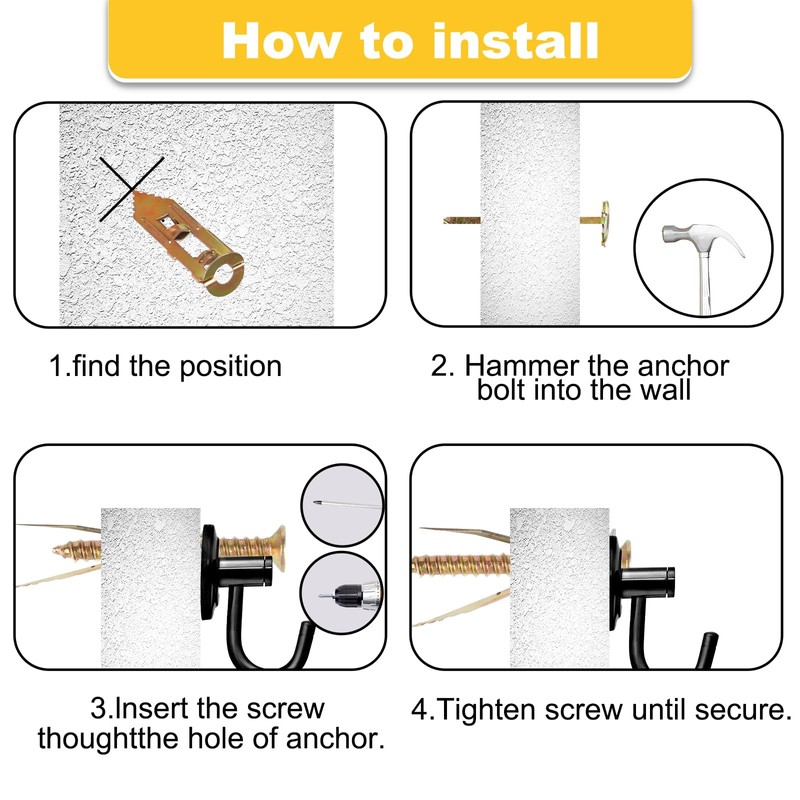 Jyphorixal 420Pcs Self Drilling Drywall Anchors with Screws Kit,Zinc Plated